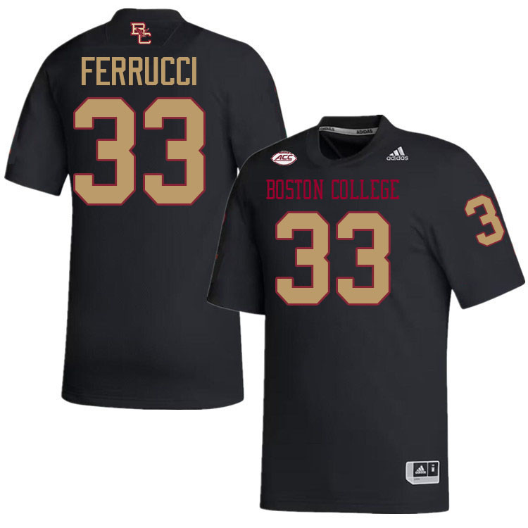 Anthony Ferrucci Jersey,#33 Anthony Ferrucci Boston College Eagles Football Jersey,Uniforms-Black